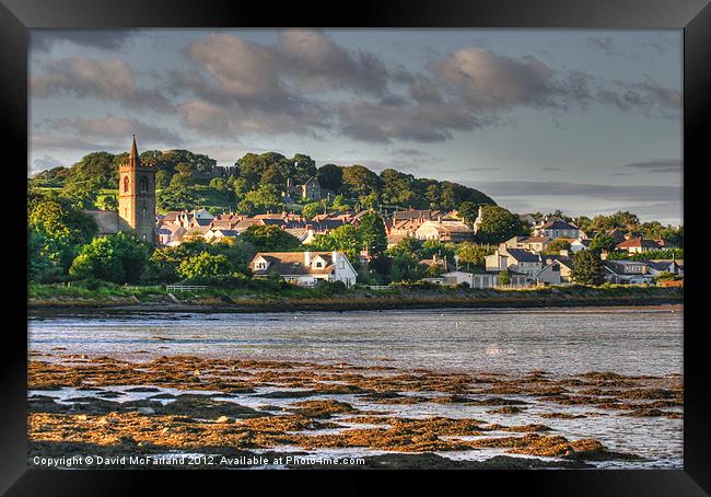 Dundrum evening Framed Print by David McFarland