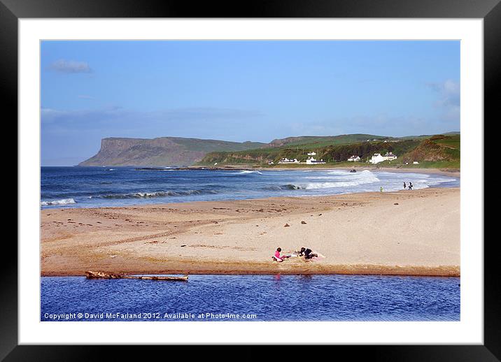 Building Memories at Ballycastle Framed Mounted Print by David McFarland