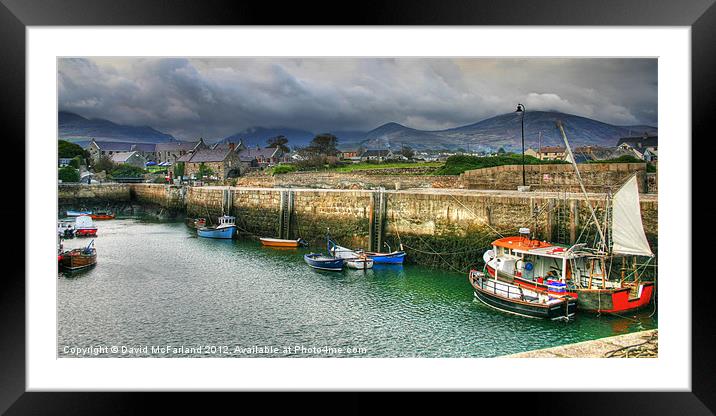 At rest in Annalong Framed Mounted Print by David McFarland