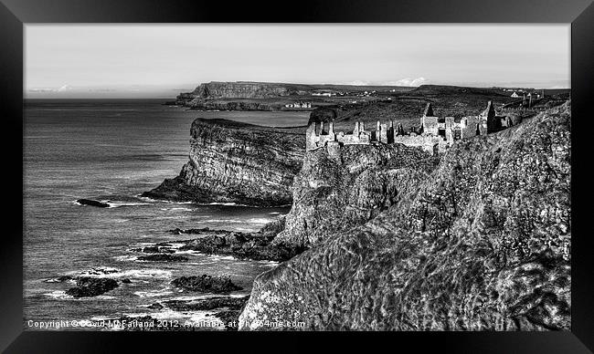 Cliff-top Castle Framed Print by David McFarland