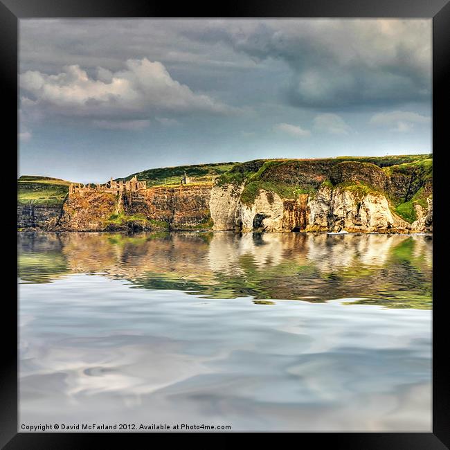 Dunluce Castle reflections Framed Print by David McFarland