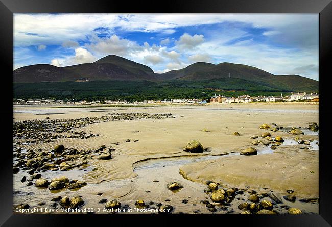 Newcastle and the Mournes Framed Print by David McFarland