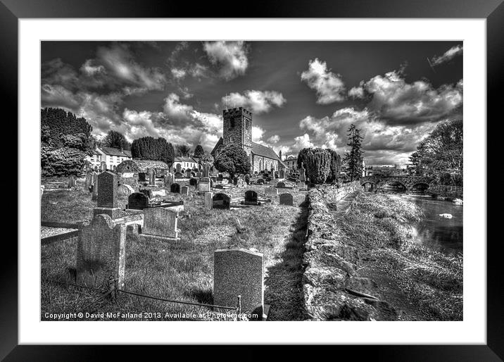 Dromore Cathedral, County Down Framed Mounted Print by David McFarland