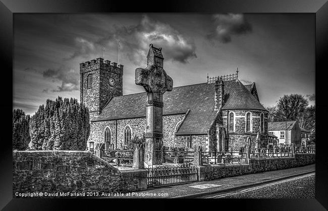 The Cathedral at Dromore Framed Print by David McFarland