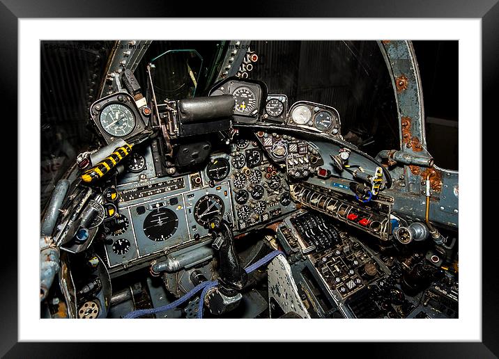 Buccaneer Cockpit Framed Mounted Print by David McFarland