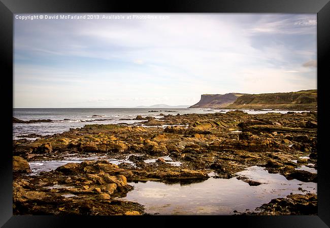 Fair Head Ballycastle Framed Print by David McFarland