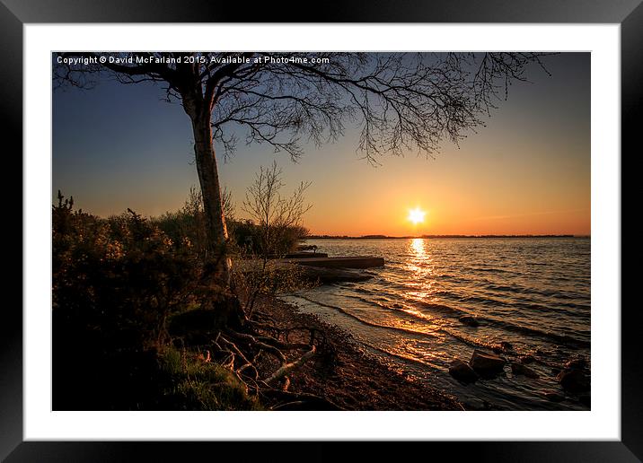  Costa del Neagh Framed Mounted Print by David McFarland