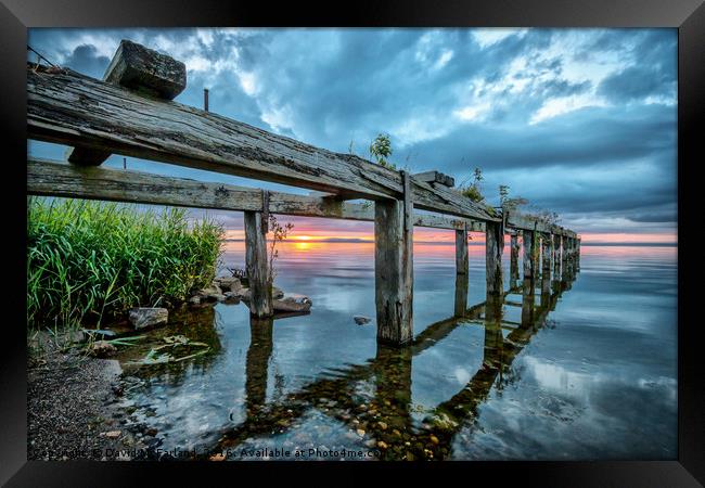 End of the Day at Derrytrasna Framed Print by David McFarland