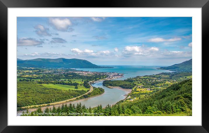 Warrenpoint on Carlingford Lough Framed Mounted Print by David McFarland