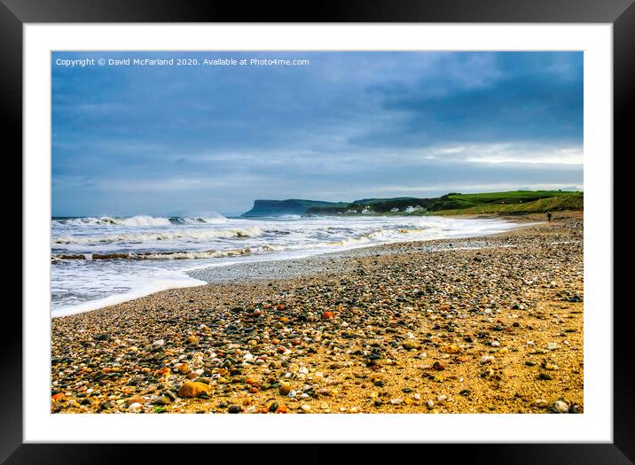 Clearing the head at Ballycastle, Northern Ireland Framed Mounted Print by David McFarland