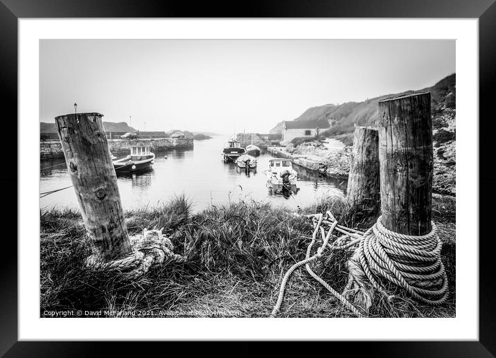 Safe home at Ballintoy, Northern ireland Framed Mounted Print by David McFarland