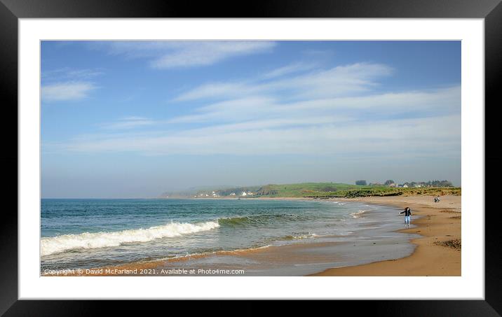 Misty Adventure at Ballycastle, Northern Ireland Framed Mounted Print by David McFarland