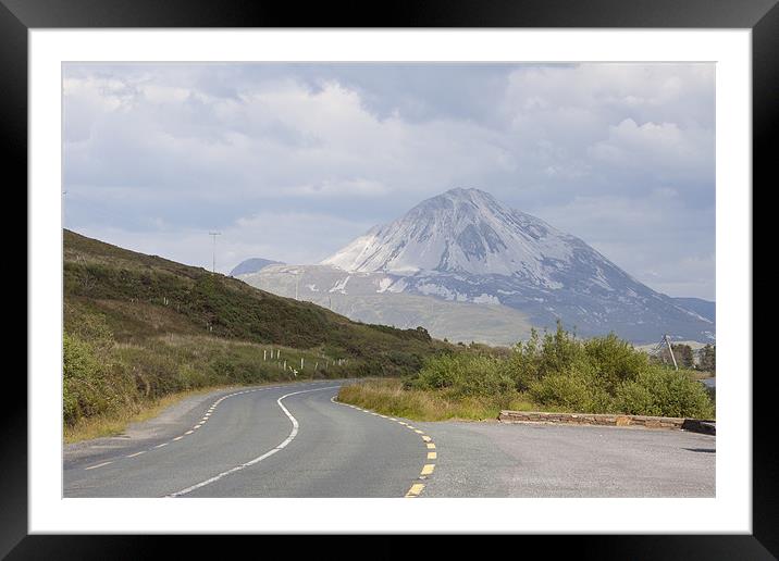 Errigal Road Framed Mounted Print by David McFarland