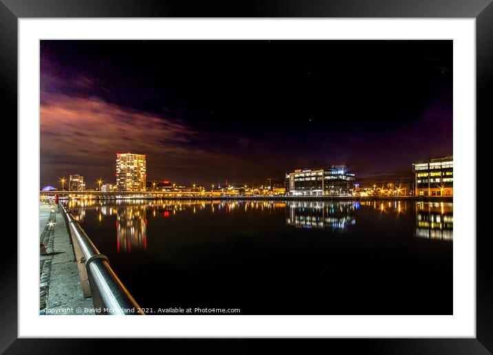 Majestic Belfast Waterfront Framed Mounted Print by David McFarland