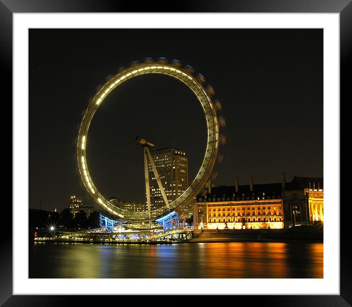London Eye Framed Mounted Print by Rob Camp
