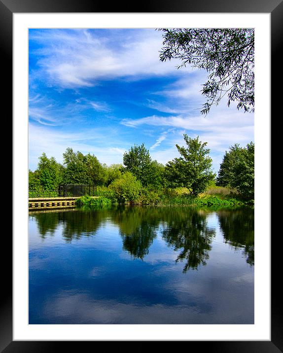 River Lea Framed Mounted Print by Rob Camp