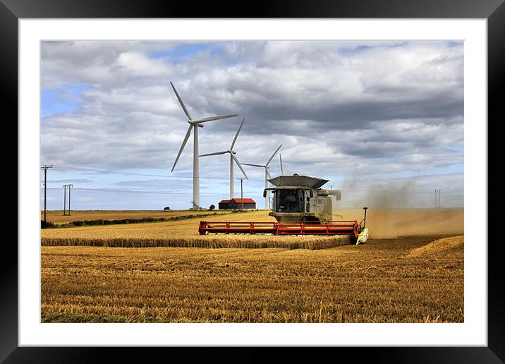 HARVEST Framed Mounted Print by Martin Parkinson