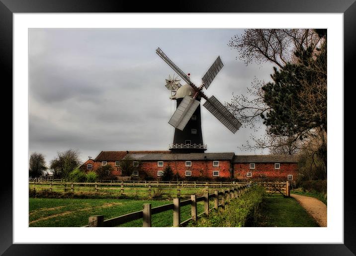 Skidby Mill Framed Mounted Print by Martin Parkinson