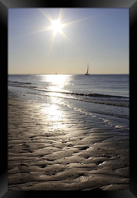 HUMBER SUNSET Framed Print by Martin Parkinson