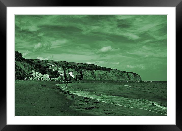 ROBIN HOODS BAY, GREEN 2011 Framed Mounted Print by Martin Parkinson