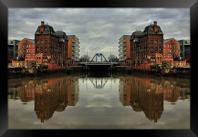 Reflections of the River Hull 2012 Framed Print by Martin Parkinson