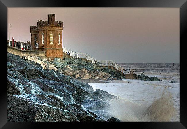 Withernsea Storm Framed Print by Martin Parkinson
