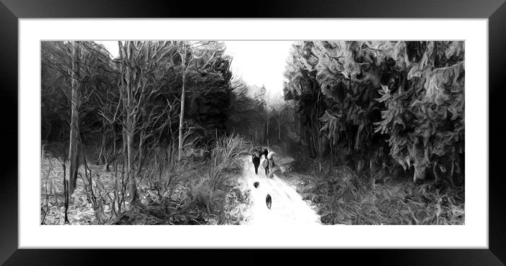 family ramble Framed Mounted Print by Martin Parkinson