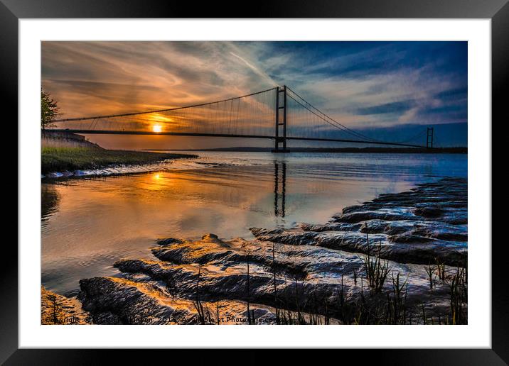 Humber Sunset 2016  0779 Framed Mounted Print by Martin Parkinson