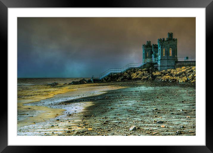 Withernsea at Night Framed Mounted Print by Martin Parkinson