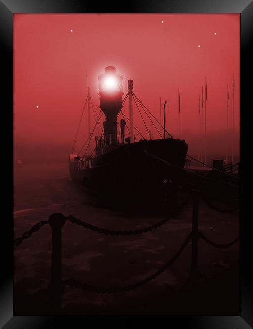 light ship Framed Print by Martin Parkinson