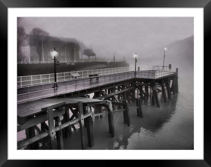 mist the boat Framed Mounted Print by Martin Parkinson