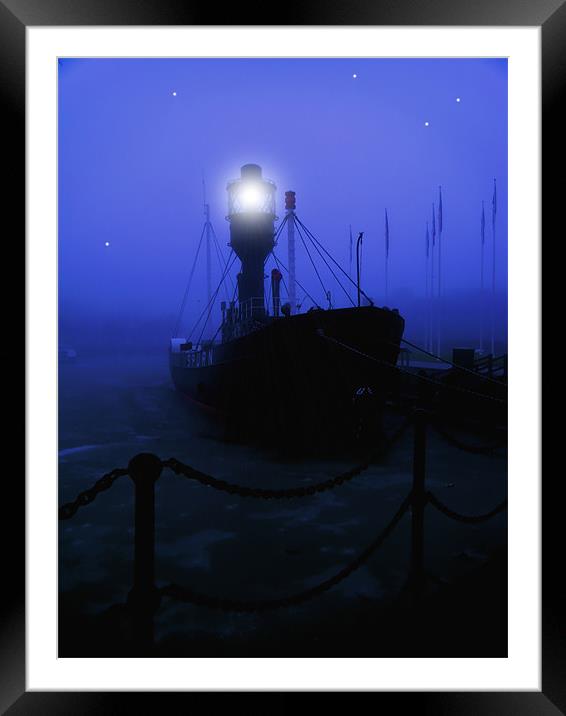 light boat Framed Mounted Print by Martin Parkinson