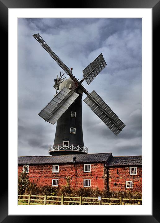 skidby mill Framed Mounted Print by Martin Parkinson