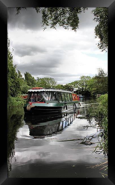 pocklington canal boat Framed Print by Martin Parkinson