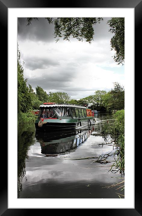 pocklington canal boat Framed Mounted Print by Martin Parkinson