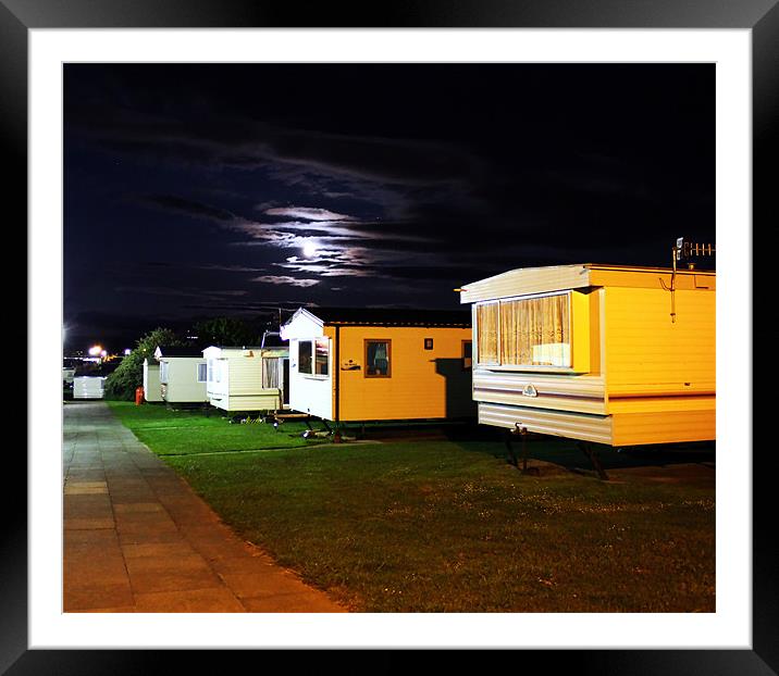 Goodnight Campers Framed Mounted Print by Martin Parkinson