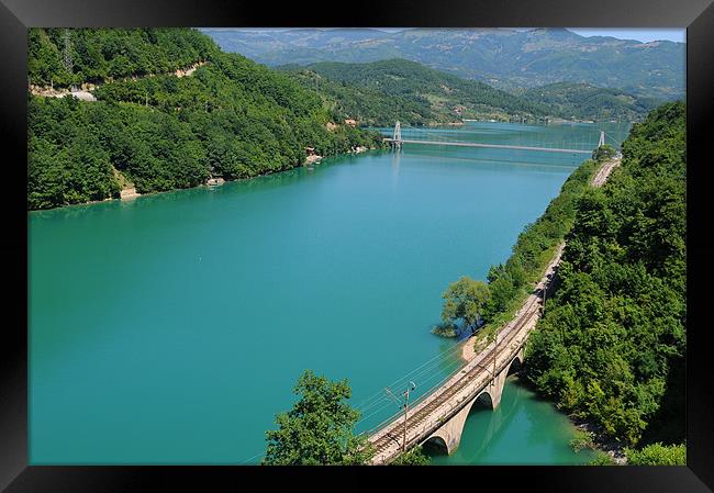 Bosnian River Framed Print by mirsad ibisevic