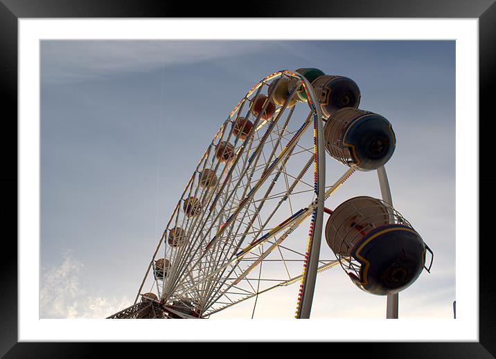 Fairground Ride Framed Mounted Print by Ian Eve