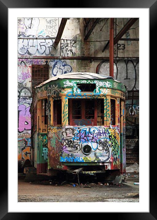 Abandoned Transport colour Framed Mounted Print by Heath Birrer