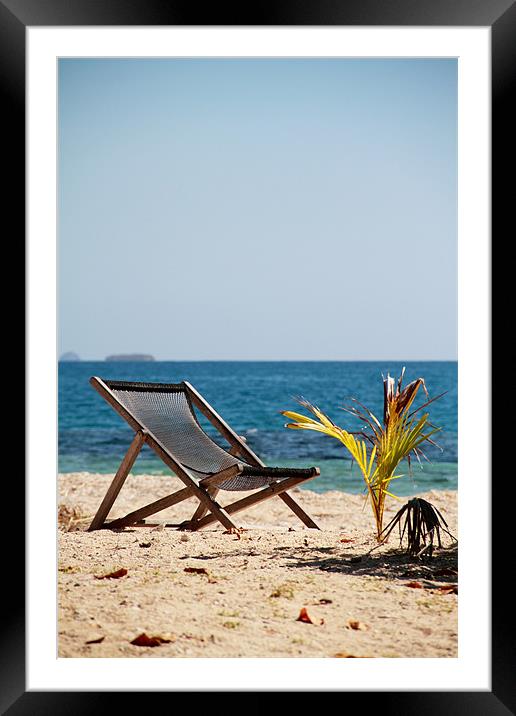 Seat in Paradise Framed Mounted Print by Heath Birrer