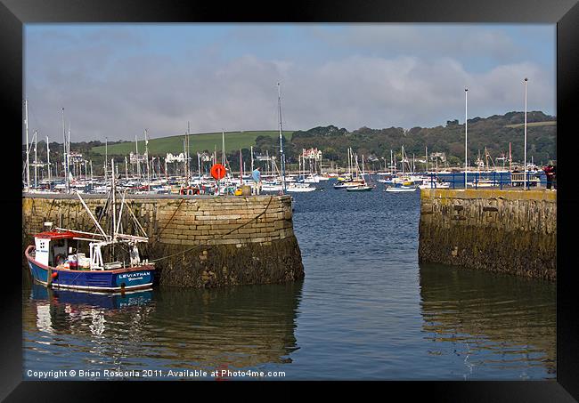 Moored Up Framed Print by Brian Roscorla