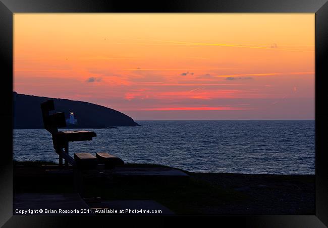 Sunrise Falmouth Framed Print by Brian Roscorla