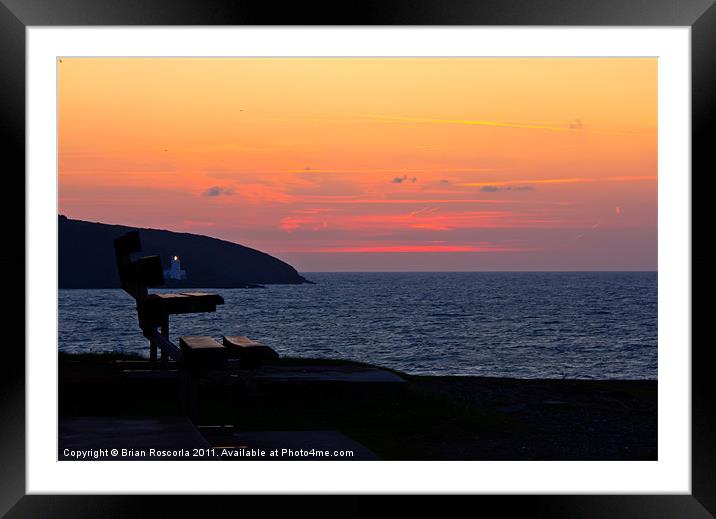 Sunrise Falmouth Framed Mounted Print by Brian Roscorla