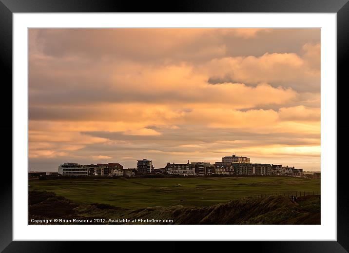 Newquay Cornwall Framed Mounted Print by Brian Roscorla