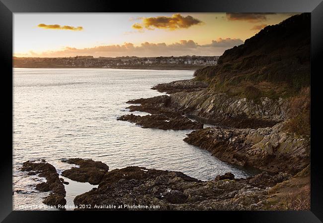 Pendennis Headland Falmouth Framed Print by Brian Roscorla