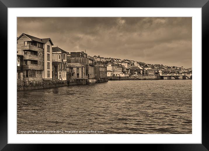 Falmouth Town Framed Mounted Print by Brian Roscorla