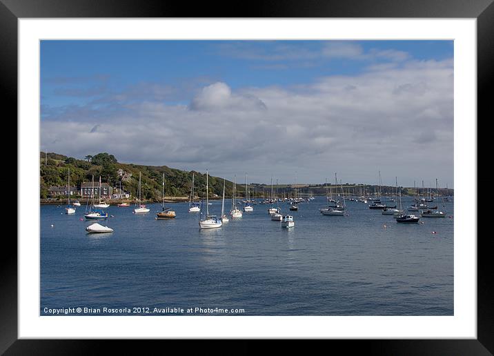 Falmouth Harbour Framed Mounted Print by Brian Roscorla