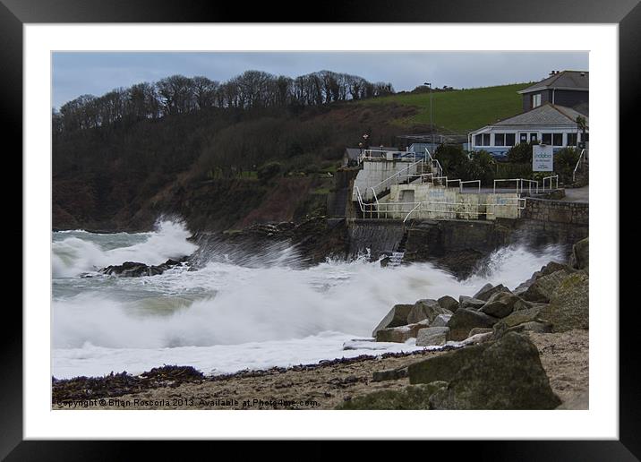 Stormy falmouth Framed Mounted Print by Brian Roscorla