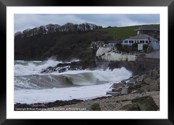 Stormy falmouth Framed Mounted Print by Brian Roscorla