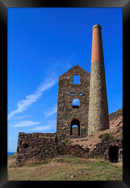 Chapel Porth Cornwall Framed Print by Brian Roscorla